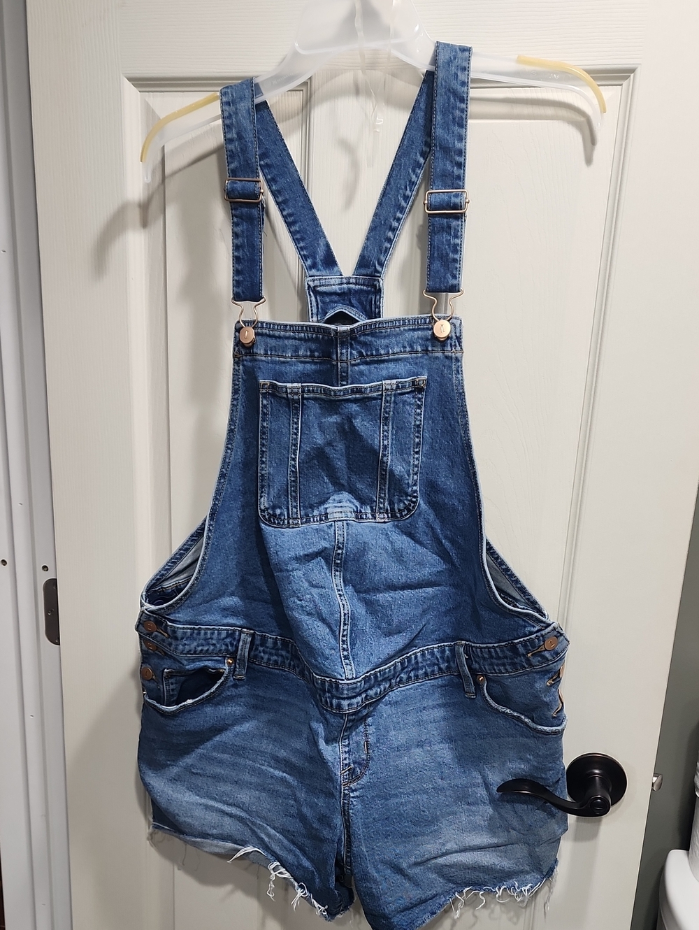 Denim Short Overalls - Classic Blue